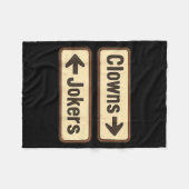 Couverture Polaire Clowns farceurs (Devant (Horizontal))