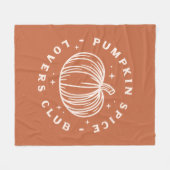 Couverture Polaire Club citrouille des amateurs d'épices (Devant (Horizontal))