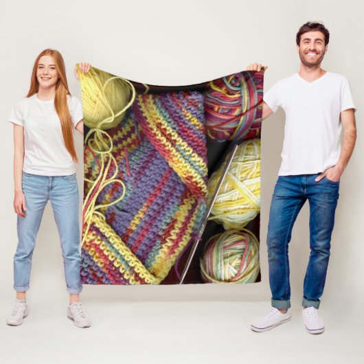 Couverture Polaire Club Crochet (En situation)