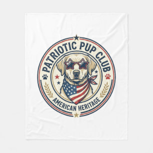 Couverture Polaire Club de Chiens Patriotes Vêtements de Race de Chie