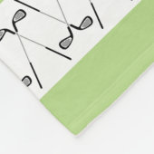 Couverture Polaire Club de golf personnalisé vert rayé (Coin)