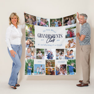 Couverture Polaire Club de grands-parents multi-photos de famille Mod