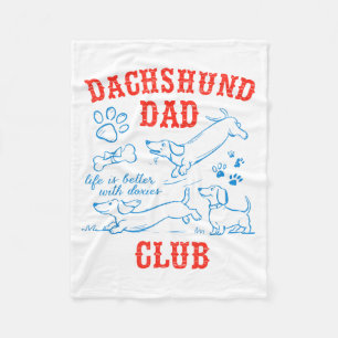 Couverture Polaire Club de papa teckel La vie est meilleure avec les