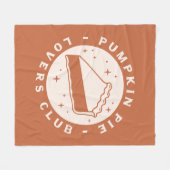 Couverture Polaire Club des amateurs de tartes citrouilles (Devant (Horizontal))