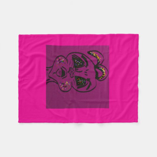 Couverture Polaire Clueless Bunny Fleece Blanket (Devant (Horizontal))