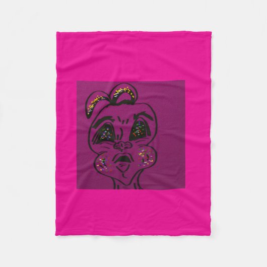 Couverture Polaire Clueless Bunny Fleece Blanket (Devant)