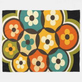 Couverture Polaire Cluster de Fleur Radieuse (Devant (Horizontal))