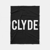 Couverture Polaire Clyde - Cool New Funny Name Fan Gift Tee  (Devant)
