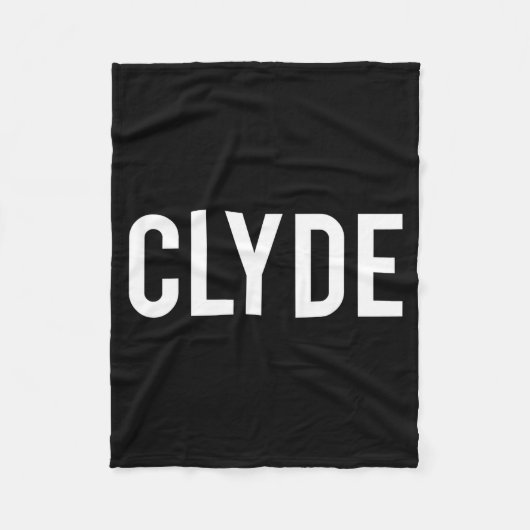 Couverture Polaire Clyde - Cool New Funny Name Fan Gift Tee (Devant)
