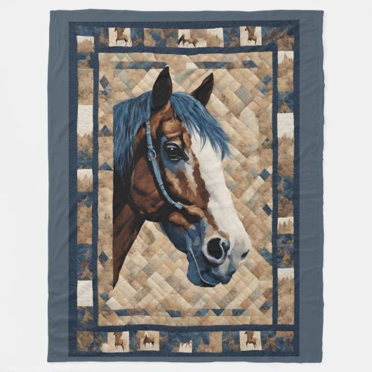 Couverture Polaire Clydesdale Horse Blanket (Devant)