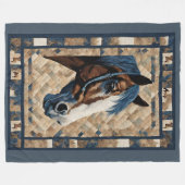 Couverture Polaire Clydesdale Horse Blanket (Devant (Horizontal))