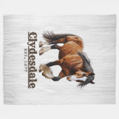Couverture Polaire Clydesdale Horse Blanket (Devant (Horizontal))