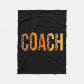 Couverture Polaire Coach Leopard Squad Cute Fall Autumn Lovers Thanks (Devant)