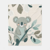 Couverture Polaire Coala Cuteness Nursery (Devant)