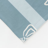 Couverture Polaire Coastal Nautical Pattern | Blue Sea Shell & Seahor (Coin)