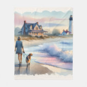 Couverture Polaire Coastal Walk to Lighthouse at Sunset (Devant)