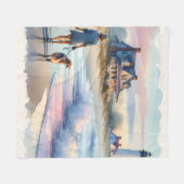 Couverture Polaire Coastal Walk to Lighthouse at Sunset (Devant (Horizontal))