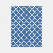 Couverture Polaire Cobalt Bleu clair Trellis Marocain (Devant)