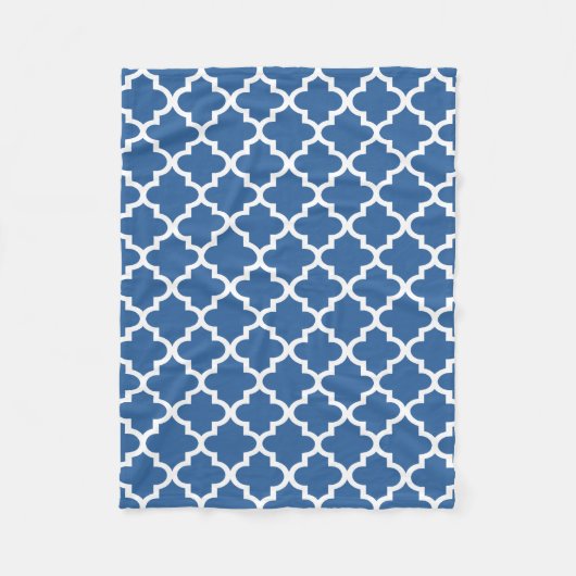 Couverture Polaire Cobalt Bleu clair Trellis Marocain (Devant)