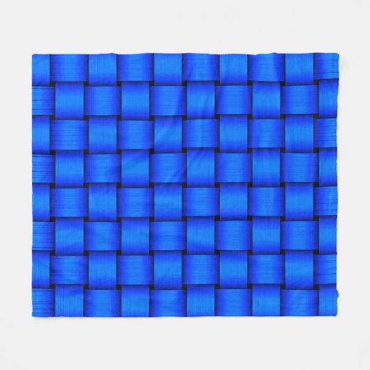 Couverture Polaire Cobalt Blue Ribbon Fleece Blanche (Devant (Horizontal))
