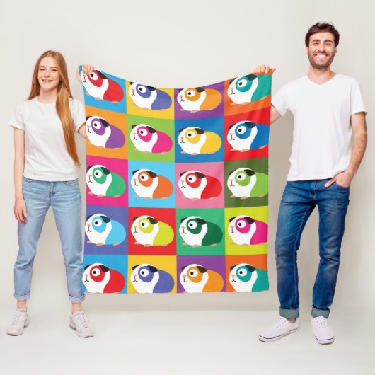 Couverture Polaire Cobayes d'art de bruit (En situation)