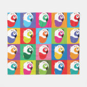 Couverture Polaire Cobayes d'art de bruit (Devant (Horizontal))