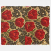 Couverture Polaire COBERTOR Tulipas e Renda DESIGN (Devant (Horizontal))