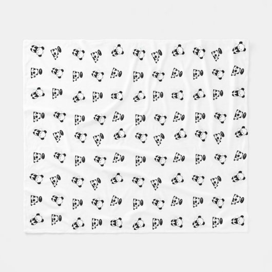 Couverture Polaire Cobija panda (Devant (Horizontal))
