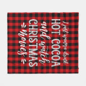 Couverture Polaire Coca chaud et films de Noël | Red (Devant (Horizontal))