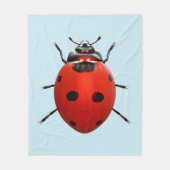 Couverture Polaire Coccinelle Chanceuse (Devant)