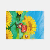 Couverture Polaire Coccinelle somnolente couvrante d'ouatine (Devant (Horizontal))