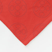 Couverture Polaire Coccinelle | Spots Sur Graphique Violet (Coin)