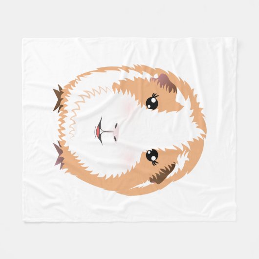 Couverture Polaire Cochon de Guinée (Devant (Horizontal))