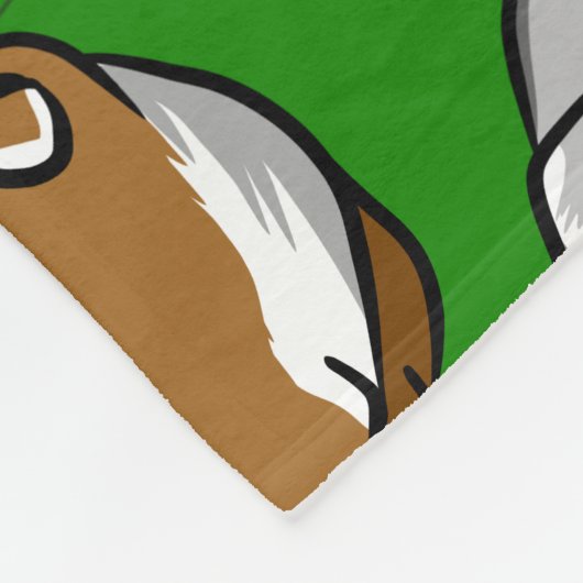 Couverture Polaire Cochons d'Inde colorés (Coin)