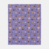 Couverture Polaire Cochons d'Inde mignons en exercice (Devant)