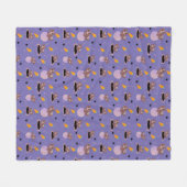 Couverture Polaire Cochons d'Inde mignons en exercice (Devant (Horizontal))