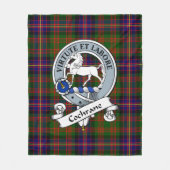 Couverture Polaire Cochrane Moderne Clan Badge Tartan Plaid (Devant)