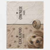 Couverture Polaire Cockapoo Owner Side Blanket Funny Dog Lover Gift (Devant)