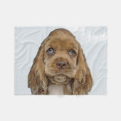 Couverture Polaire Cocker spaniel (Devant (Horizontal))