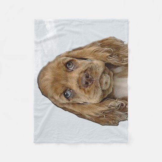 Couverture Polaire Cocker spaniel (Devant)
