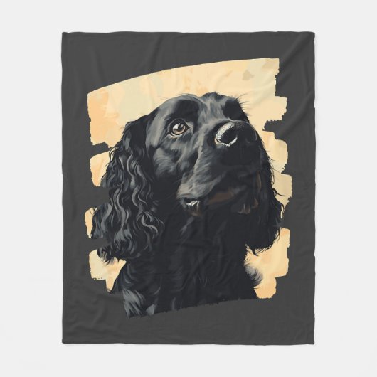 Couverture Polaire Cocker Spaniel  (Devant)