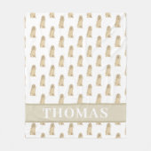 Couverture Polaire Cocker Spaniel (Blonde Tan Golden) (Devant)