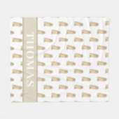 Couverture Polaire Cocker Spaniel (Blonde Tan Golden) (Devant (Horizontal))