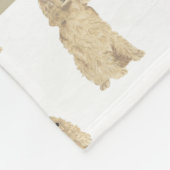 Couverture Polaire Cocker Spaniel (Blonde Tan Golden) (Coin)