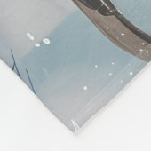 Couverture Polaire Cocker Spaniel Chien équitation Moto Noël (Coin)