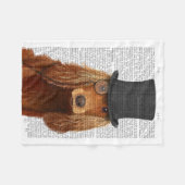 Couverture Polaire Cocker Spaniel, Hound officiel et Casquette (Devant (Horizontal))