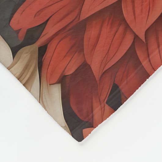 Couverture Polaire Cocker Spaniel William Morris Inspiré Floral (Coin)