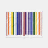 Couverture Polaire Code barre double arc-en-ciel (Devant (Horizontal))