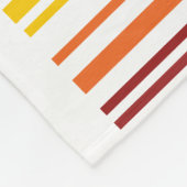 Couverture Polaire Code barre double arc-en-ciel (Coin)