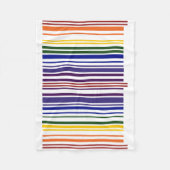 Couverture Polaire Code barre double arc-en-ciel (Devant)